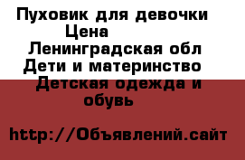Пуховик для девочки › Цена ­ 1 000 - Ленинградская обл. Дети и материнство » Детская одежда и обувь   